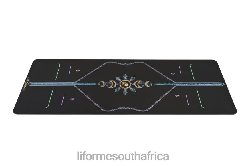 Yoga Mats Liforme Cosmic Moon Travel Yoga Mat Black 6268645 - Image 4