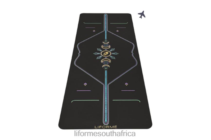 Yoga Mats Liforme Cosmic Moon Travel Yoga Mat Black 6268645 - Image 1