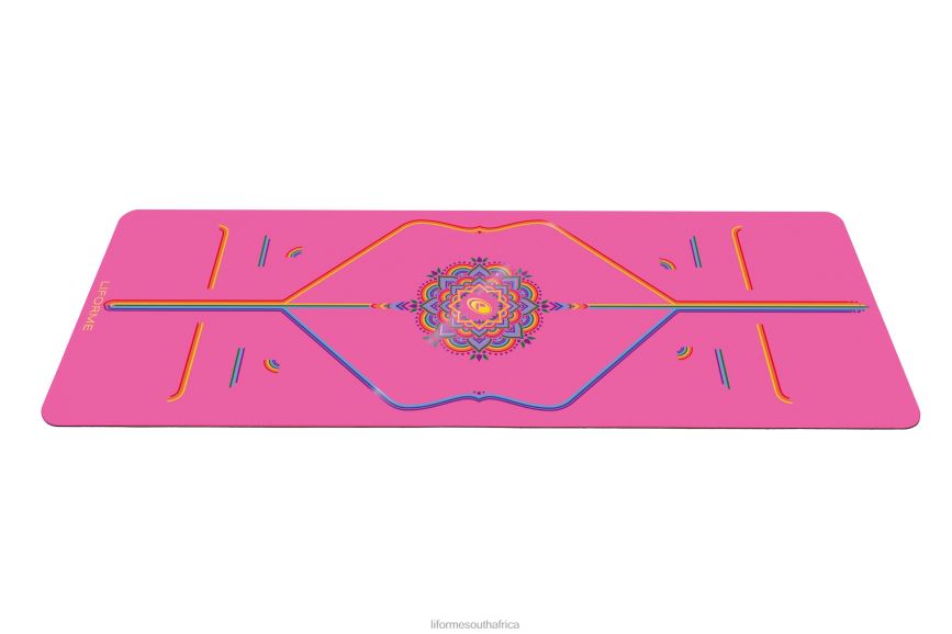 Yoga Mats Liforme Grateful Rainbow Yoga Mat Grateful Pink/Rainbow 6268625 - Image 2
