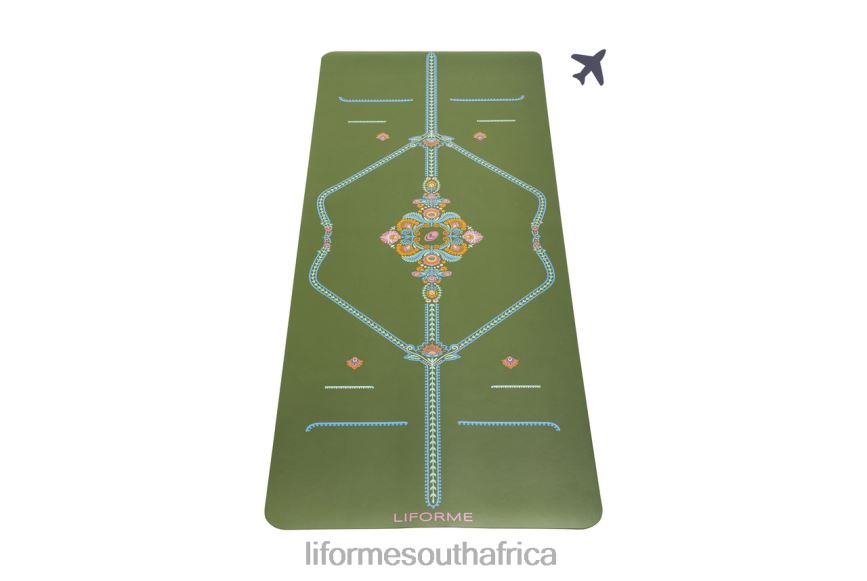Yoga Mats Liforme Mindful Garden Travel Mat Olive/Floral 6268643 - Image 1