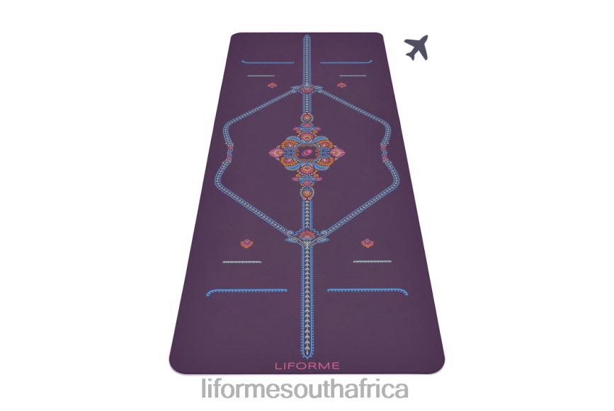 Yoga Mats Liforme Mindful Garden Travel Yoga Mat Purple/Floral 6268649 - Image 1