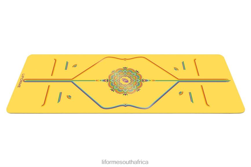 Yoga Mats Liforme Rainbow Hope Yoga Mat Yellow/Rainbow 6268616 - Image 2