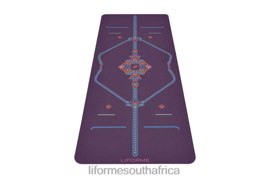 Yoga Mats Liforme Mindful Garden Yoga Mat Purple/Floral 6268613